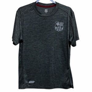 FC Barcelona Gray Heather Performance Tee M Official FCB Soccer Shirt